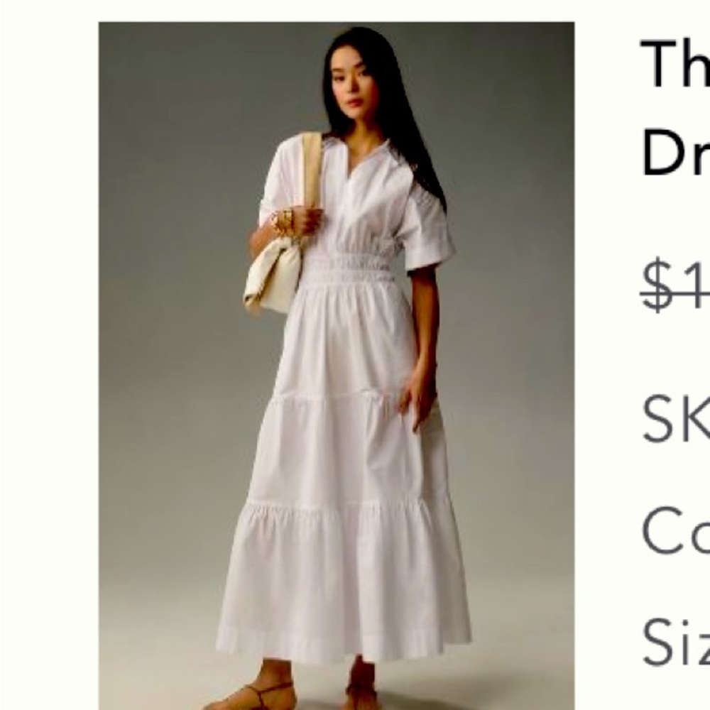 NWT Anthropologie Somerset maxi shirt dress